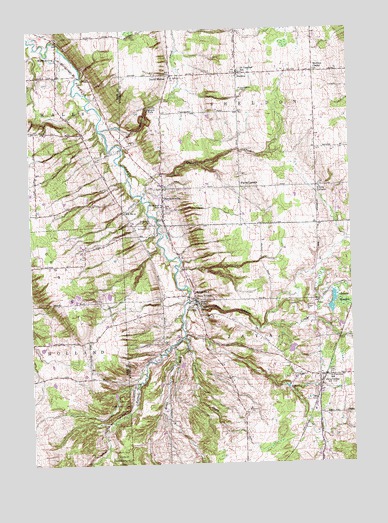 Strykersville, NY USGS Topographic Map