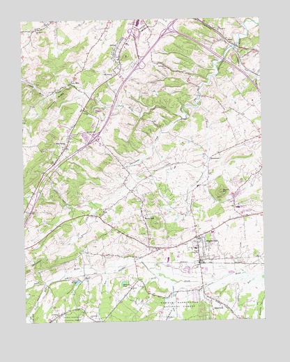 Stuarts Draft, VA USGS Topographic Map