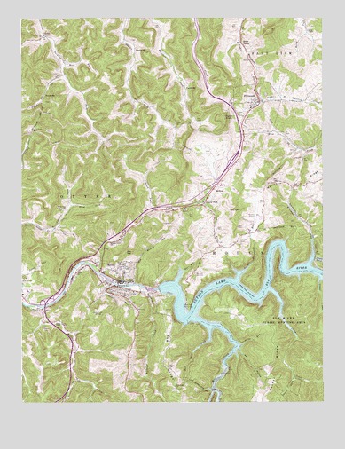 Sutton, WV USGS Topographic Map
