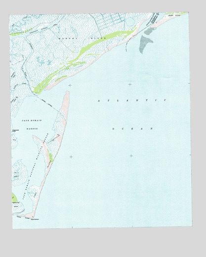 Cape Romain, SC USGS Topographic Map