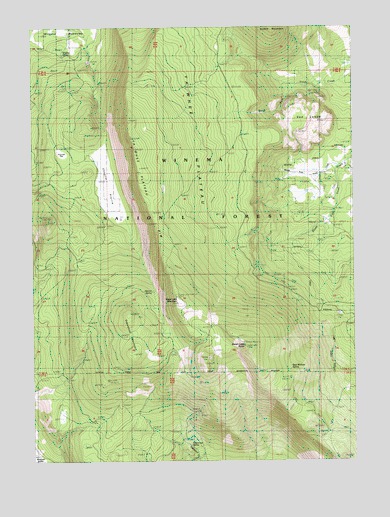 Swan Lake Point, OR USGS Topographic Map