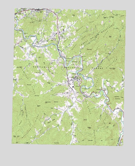 Sylva South, NC USGS Topographic Map