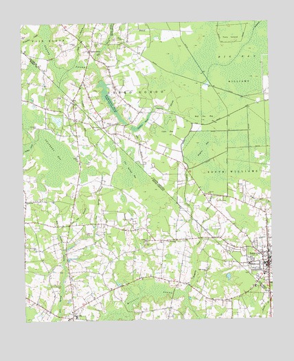 Tabor City West, NC USGS Topographic Map