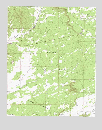 Taos Junction, NM USGS Topographic Map