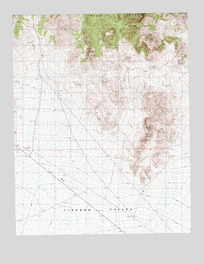 Tempiute Mountain SE, NV USGS Topographic Map