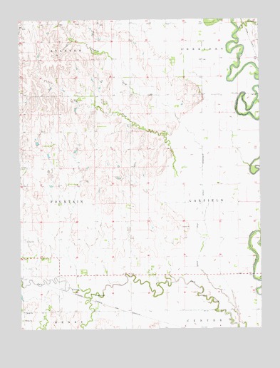 Tescott NE, KS USGS Topographic Map