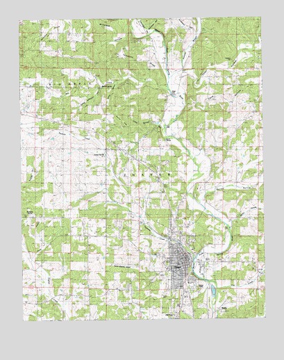 Thayer, MO USGS Topographic Map