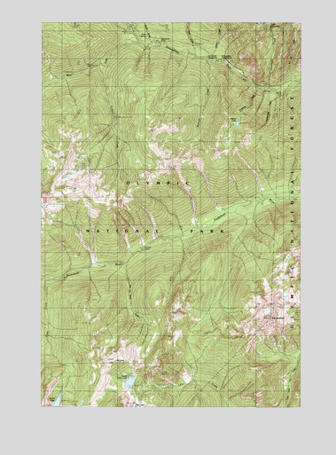 The Brothers, WA USGS Topographic Map