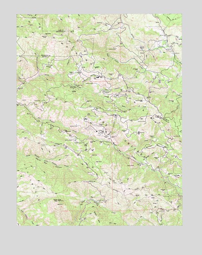 The Geysers, CA USGS Topographic Map