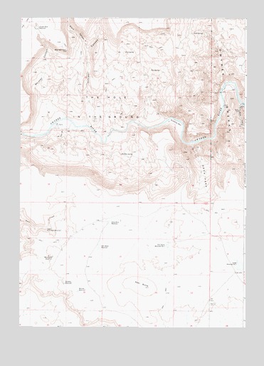 The Hole in the Ground, OR USGS Topographic Map