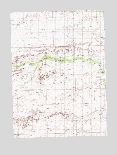 The Pinnacles, WY USGS Topographic Map