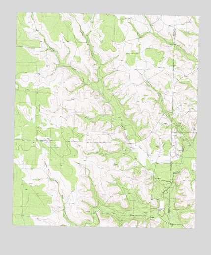Three Bluff Draw, TX USGS Topographic Map