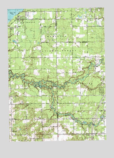 Tift Corner, MI USGS Topographic Map
