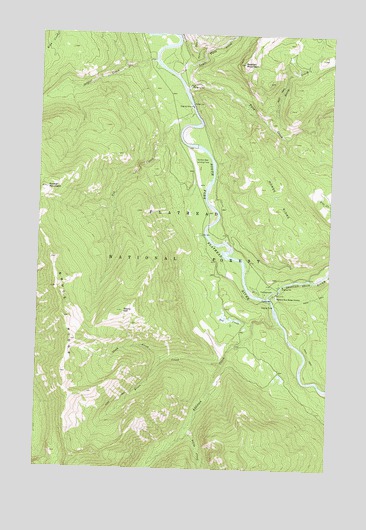 Tin Creek, MT USGS Topographic Map