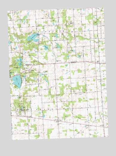 Tipton, MI USGS Topographic Map