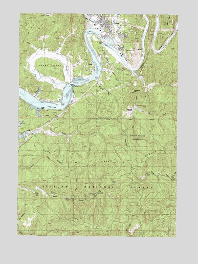 Toledo South, OR USGS Topographic Map