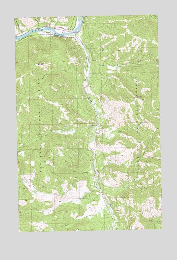 Tony Peak, MT USGS Topographic Map