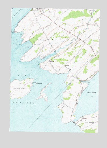 Cape Vincent South, NY USGS Topographic Map