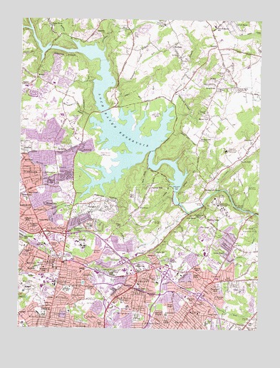 Towson, MD USGS Topographic Map