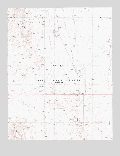 Trappman Hills, NV USGS Topographic Map