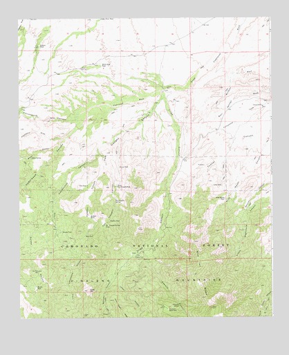 Tripp Canyon, AZ USGS Topographic Map