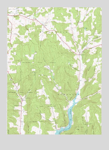 Trout Creek, NY USGS Topographic Map