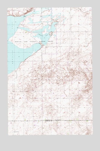 Capeneys Lake, MT USGS Topographic Map