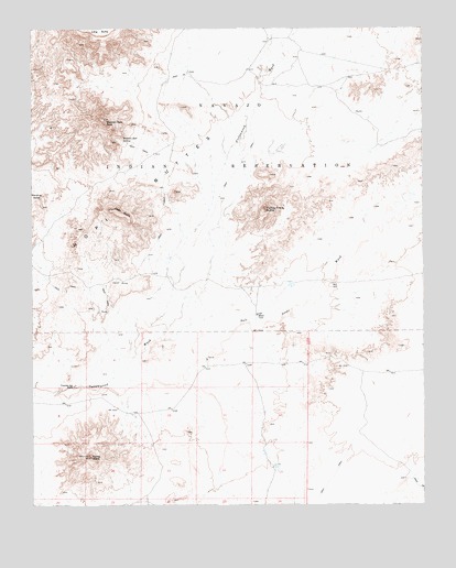 Turkey Track Butte, AZ USGS Topographic Map