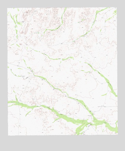 Two Mill Draw East, TX USGS Topographic Map