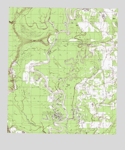 Capers Ridge, TX USGS Topographic Map