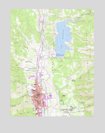 Ukiah, CA USGS Topographic Map