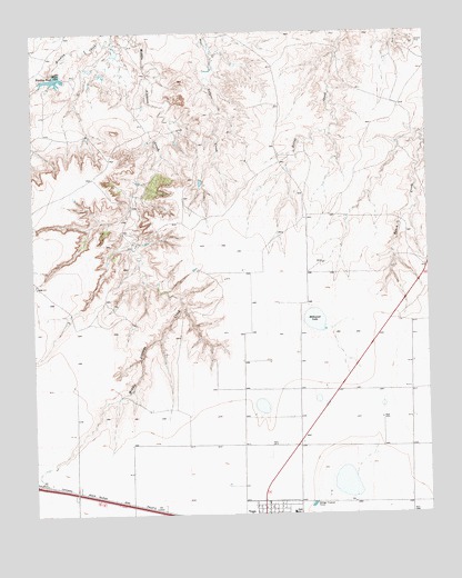Vega North, TX USGS Topographic Map