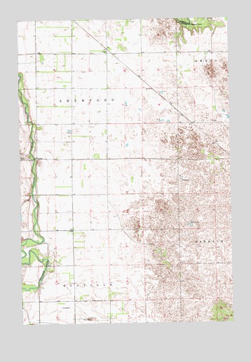 Venlo, ND USGS Topographic Map