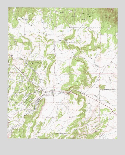 Capitan, NM USGS Topographic Map