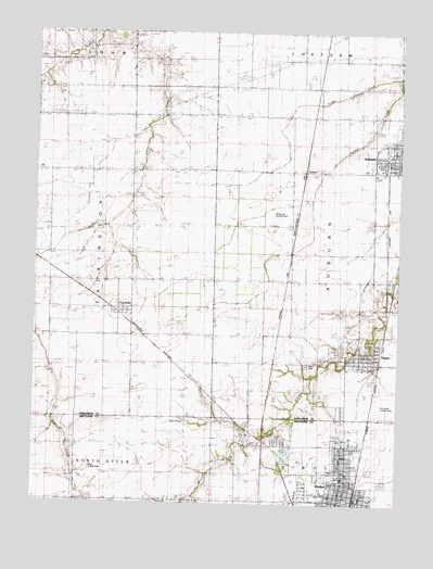 Virden North, IL USGS Topographic Map