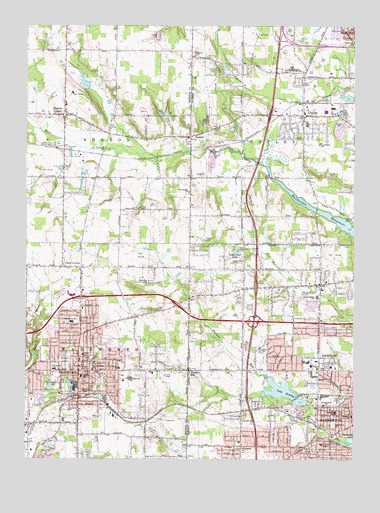Wadsworth, OH USGS Topographic Map