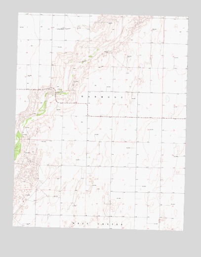 Wagon Bed Spring SW, KS USGS Topographic Map