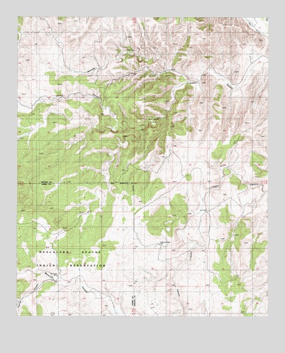 Wahalee Canyon, NM USGS Topographic Map