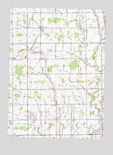 Waldenburg, MI USGS Topographic Map