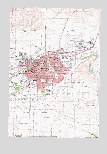 Walla Walla, WA USGS Topographic Map