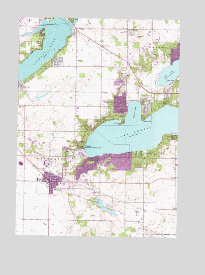 Walworth, WI USGS Topographic Map