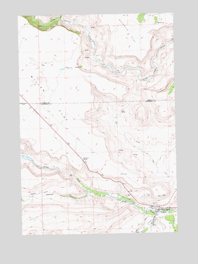 Warm Springs, OR USGS Topographic Map