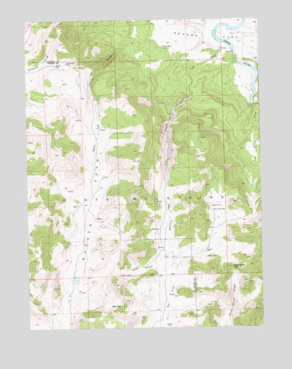 Warren Draw, UT USGS Topographic Map