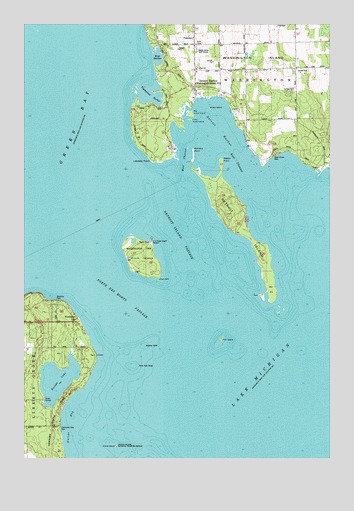 Washington Island SW, WI USGS Topographic Map