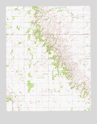 Watonga SE, OK USGS Topographic Map