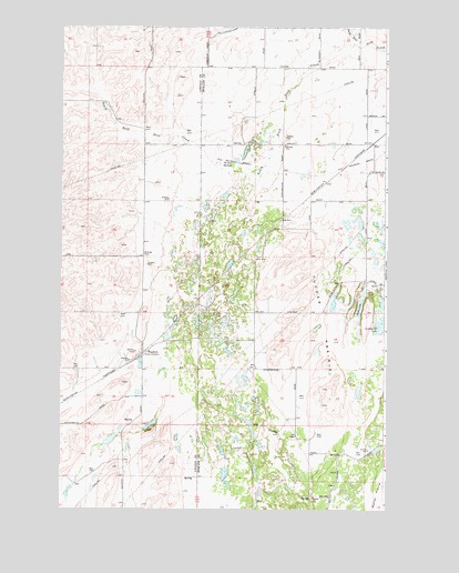 Waukon, WA USGS Topographic Map