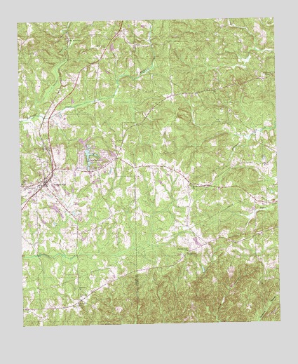 Waverly Hall, GA USGS Topographic Map