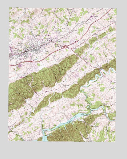 Abingdon, VA USGS Topographic Map