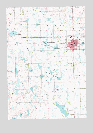 Webster, SD USGS Topographic Map