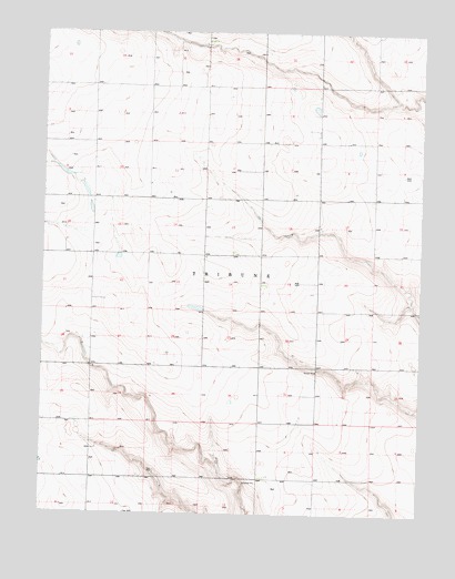West of Sainte Theresa Church, KS USGS Topographic Map